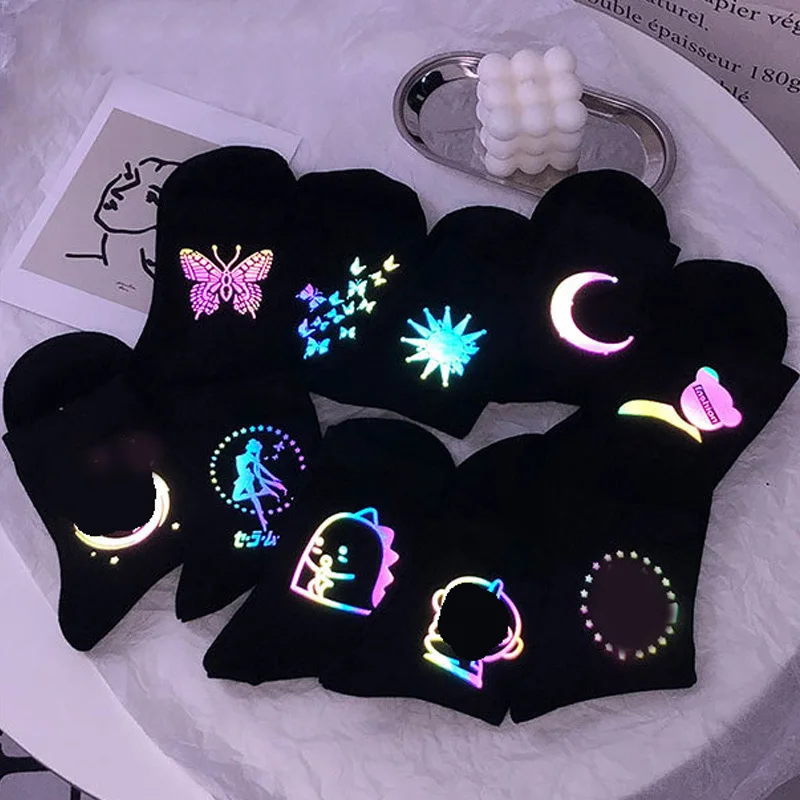 Woman Socks Luminous Reflection Light Kawaii High Socks Christmas Calcetines Mujer Divertido Skarpetki Damskie Chaussette Femme
Woman Socks Luminous Reflection Light Kawaii High Socks Christmas Calcetines Mujer Divertido Skarpetki Damskie Chaussette Femme