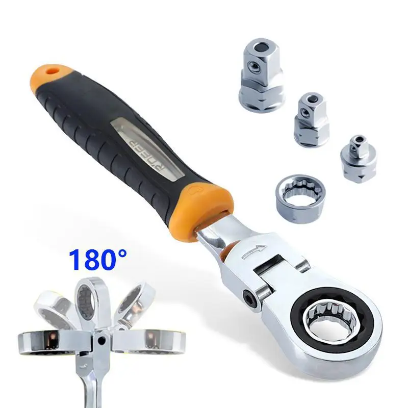 5pcs/set Ratchet Wrench Set Hand Tools Adjustable Torque Wrench With 1/4in 3/8in 1/2in Socket Wrench Adapter Socket Converter
5pcs/set Ratchet Wrench Set Hand Tools Adjustable Torque Wrench With 1/4in 3/8in 1/2in Socket Wrench Adapter Socket Converter