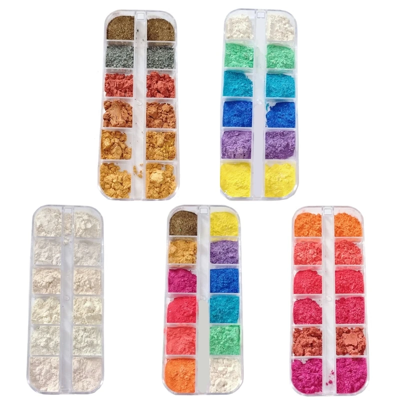 1 box Cosmetic Grade Pearlescent Natural Mica Mineral Powder Epoxy Resin Dye Pearl Pigment DIY Jewelry Crafts Making Accessories
1 box Cosmetic Grade Pearlescent Natural Mica Mineral Powder Epoxy Resin Dye Pearl Pigment DIY Jewelry Crafts Making Accessories