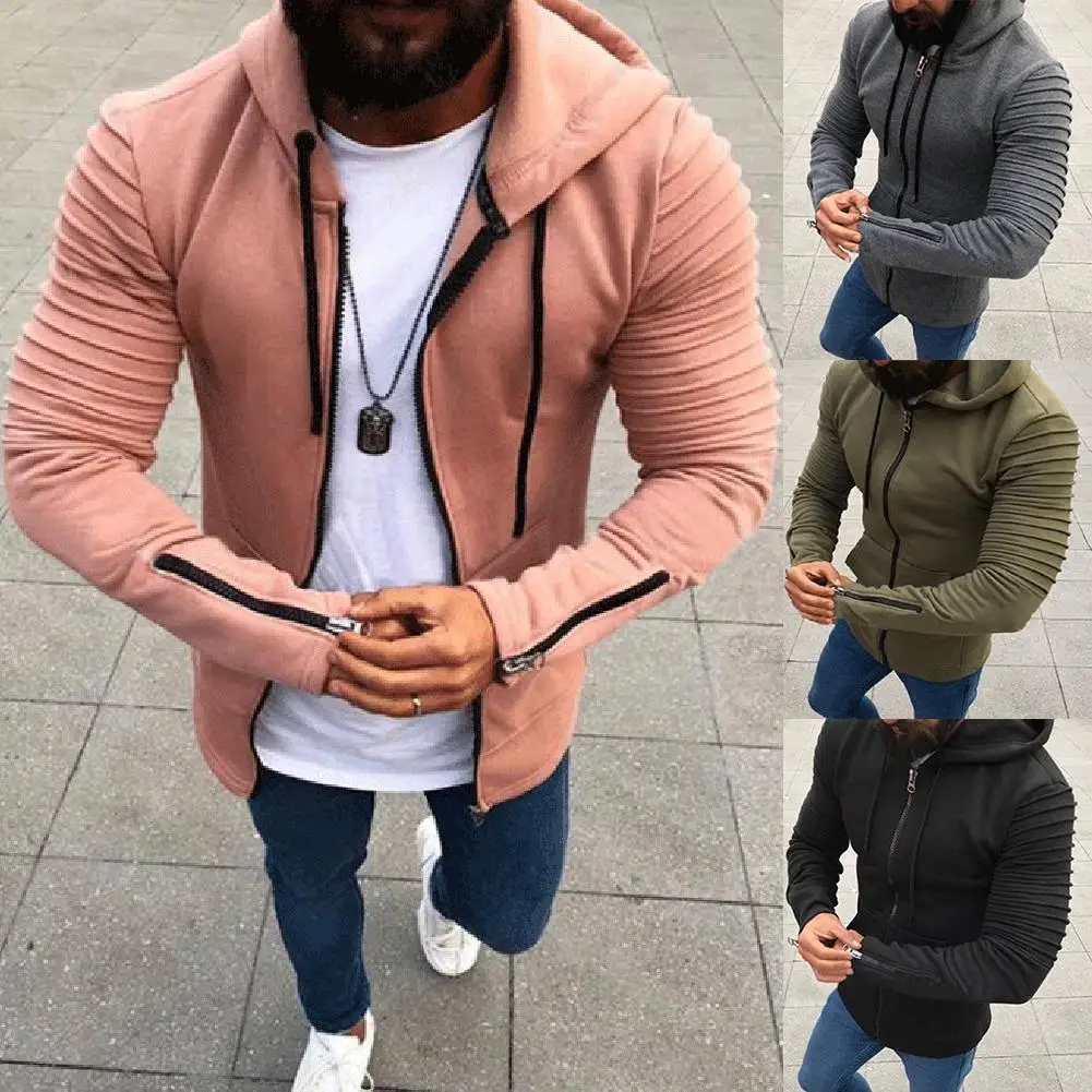 Plus Size Men Autumn Pleated Long Sleeve Drawstring Hooded Coat Zipper Jacket Sweatshirt For men Hooded Sweatshirt
Plus Size Men Autumn Pleated Long Sleeve Drawstring Hooded Coat Zipper Jacket Sweatshirt For men Hooded Sweatshirt