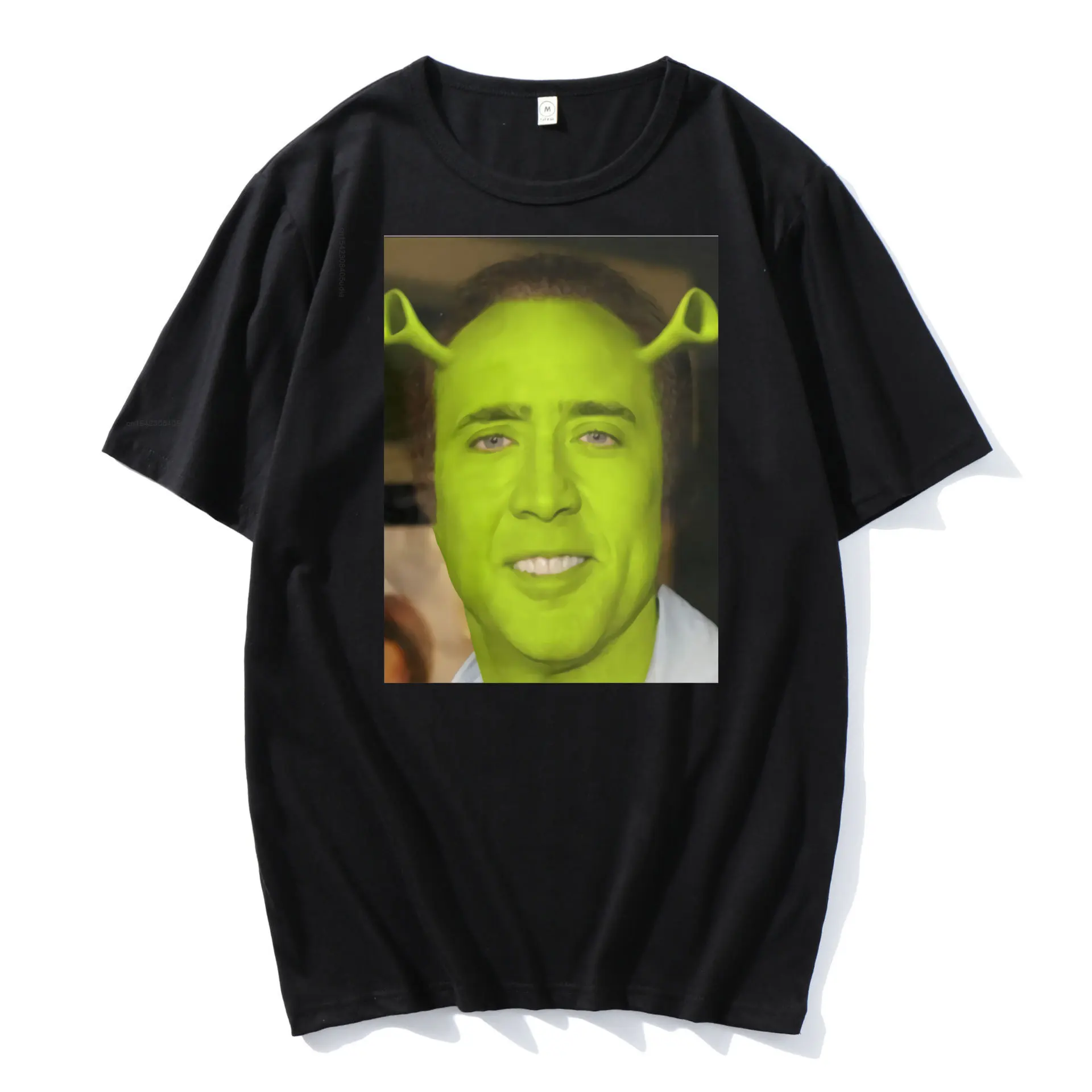 Nicolas Cage Shrek T-Shirt Men Funny Meme Picolas Cage Awesome Cotton Tees O-Neck Oversized T Shirt Harajuku Camisa Streetwear
Nicolas Cage Shrek T-Shirt Men Funny Meme Picolas Cage Awesome Cotton Tees O-Neck Oversized T Shirt Harajuku Camisa Streetwear