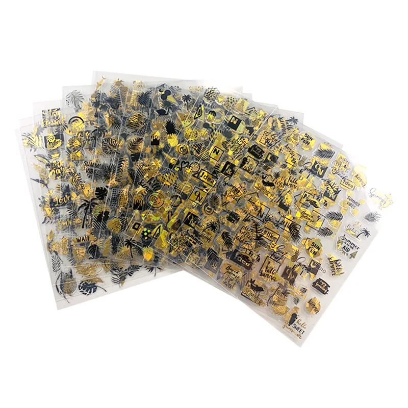1pcs black laser gold Tropical Leaves 3D Nail Sticker Self Adhesive Manicure nail art decorations Decals supplies New year 2021
1pcs black laser gold Tropical Leaves 3D Nail Sticker Self Adhesive Manicure nail art decorations Decals supplies New year 2021