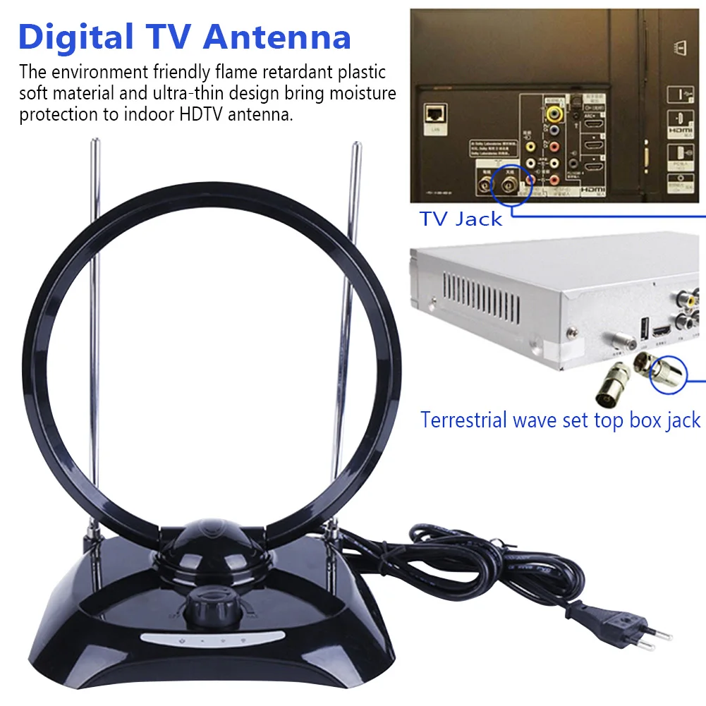 Broadcast For Digital TV Easy Install Indoor Antenna Coax Cable Long Range Signal Booster Local Channels HD Home With Amplifier
Broadcast For Digital TV Easy Install Indoor Antenna Coax Cable Long Range Signal Booster Local Channels HD Home With Amplifier