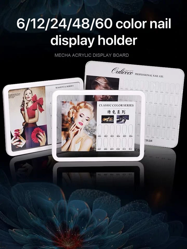 Glass Nail Color Card Professional Model Nail display board Nail Gel Polish Display Book Chart Nail tips polish
Glass Nail Color Card Professional Model Nail display board Nail Gel Polish Display Book Chart Nail tips polish