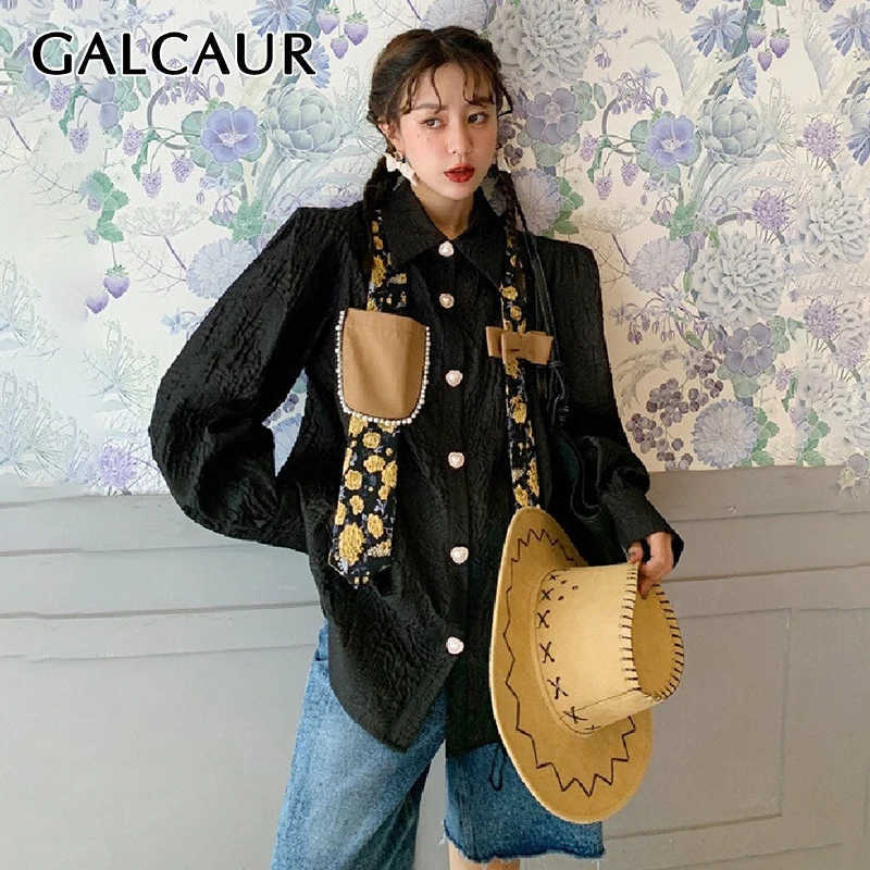 Блузка GALCAUR Женская Прямая на пуговицах, винтажная Свободная рубашка с отложным воротником и длинным рукавом, модная одежда в Корейском сти...
Блузка GALCAUR Женская Прямая на пуговицах, винтажная Свободная рубашка с отложным воротником и длинным рукавом, модная одежда в Корейском сти...