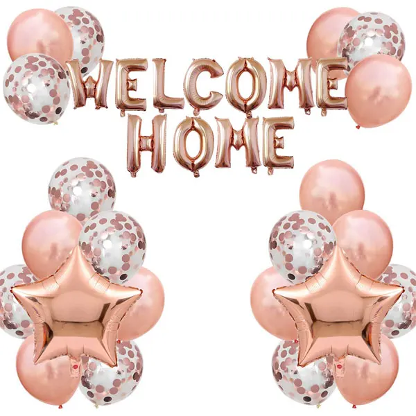 Welcome Home Letter Balloon Banner with Star Sequin Balloons for Home Family Party Decorations
Welcome Home Letter Balloon Banner with Star Sequin Balloons for Home Family Party Decorations