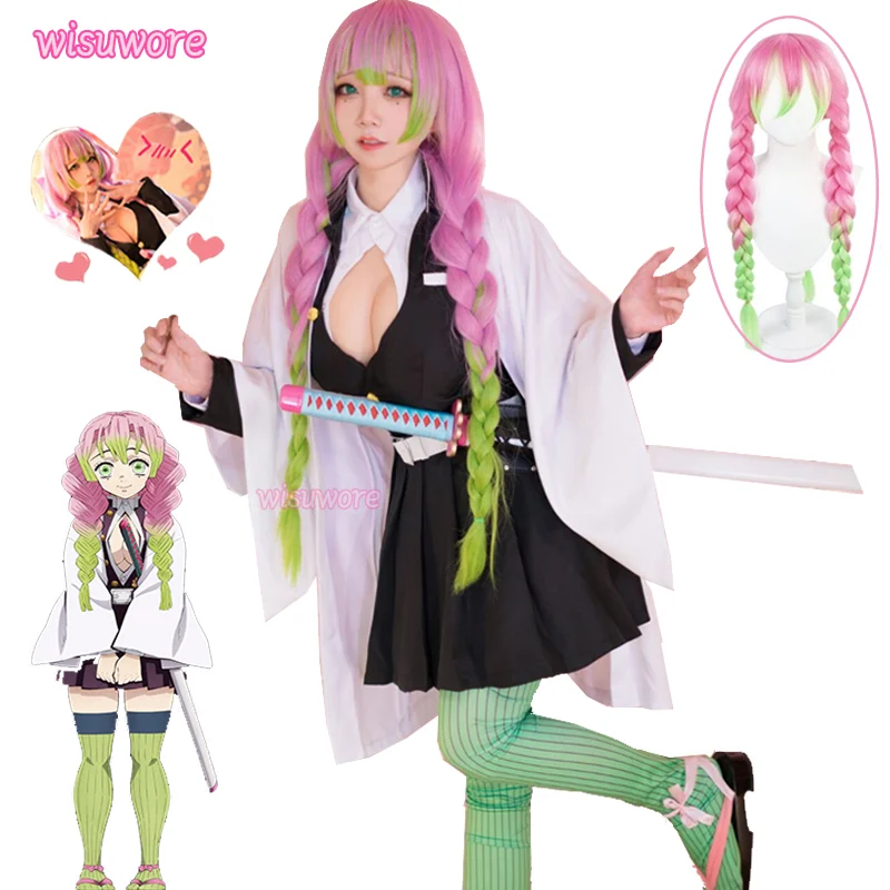 Anime Demon Slayer Kimetsu No Yaiba Cosplay Costumes Kanroji Mitsuri Cosplay Costume Women Japan Kimono Full Set And Wig
Anime Demon Slayer Kimetsu No Yaiba Cosplay Costumes Kanroji Mitsuri Cosplay Costume Women Japan Kimono Full Set And Wig