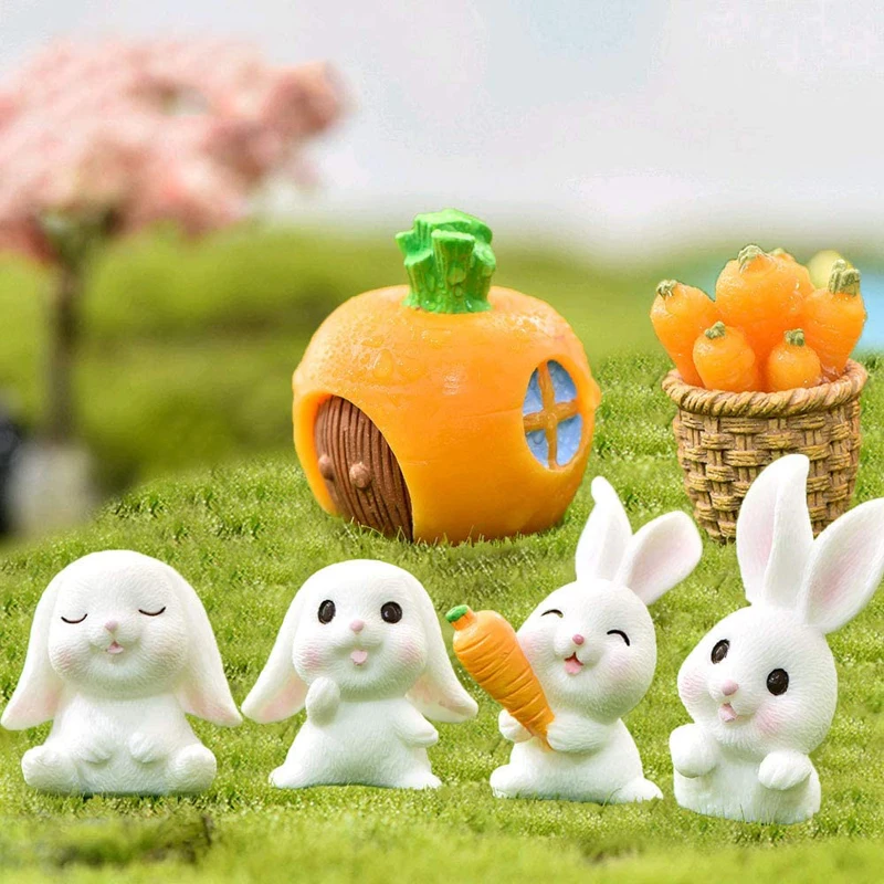 Vacclo 7PCS Lovely Rabbit Figurine Decoration Craft Miniature Model Home Decoration Cute Accessories Desktop Garden Decoration
Vacclo 7PCS Lovely Rabbit Figurine Decoration Craft Miniature Model Home Decoration Cute Accessories Desktop Garden Decoration