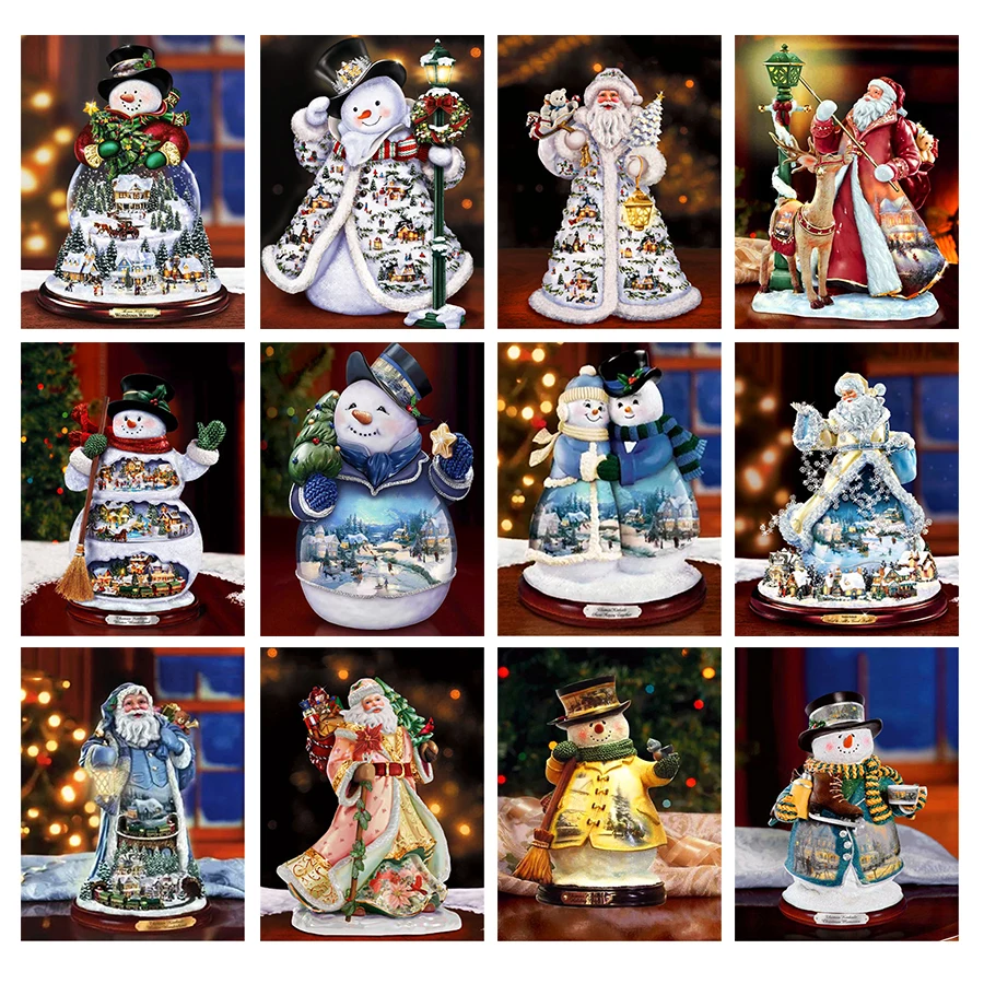 5D Diamond Painting Christmas Snowman Ful Square Round Diamond Embroidery Landscape Santa Claus Rhinestone Kit Wall Art
5D Diamond Painting Christmas Snowman Ful Square Round Diamond Embroidery Landscape Santa Claus Rhinestone Kit Wall Art