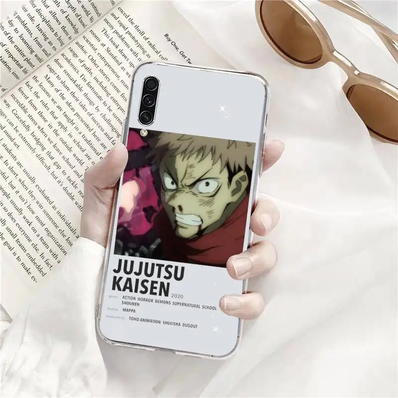Jujutsu Kaisen Satoru Gojo Phone Case Transparent For Samsung Galaxy A71 A21s S8 S9 S10 plus note 20 ultra 
Jujutsu Kaisen Satoru Gojo Phone Case Transparent For Samsung Galaxy A71 A21s S8 S9 S10 plus note 20 ultra
