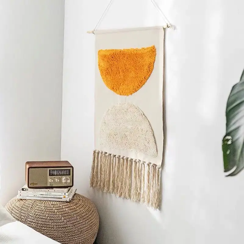 Hand-woven tapestry homestay tassel ornaments Nordic decorative meter box hanging canvas art background cloth bedroom
Hand-woven tapestry homestay tassel ornaments Nordic decorative meter box hanging canvas art background cloth bedroom