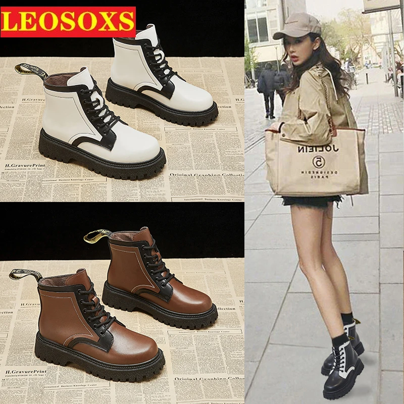 Soft Leather Martin Boots 2021 Autumn Winter New Match Color Boots British Wind Thick Bottom Versatile Thin Single Boots
Soft Leather Martin Boots 2021 Autumn Winter New Match Color Boots British Wind Thick Bottom Versatile Thin Single Boots
