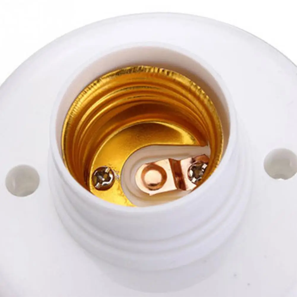 Round E27 Screw Socket Environmental Protection Plastic High Holder Lamp Aging Bulb Light Resistance Accessories Temperatue E3Z7 
Round E27 Screw Socket Environmental Protection Plastic High Holder Lamp Aging Bulb Light Resistance Accessories Temperatue E3Z7
