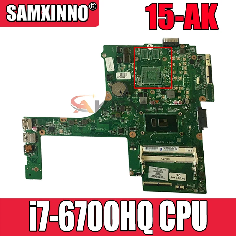 Для струйного принтера HP PAVILION 15-AK серии Материнская плата ноутбука 840295-601 840295-001