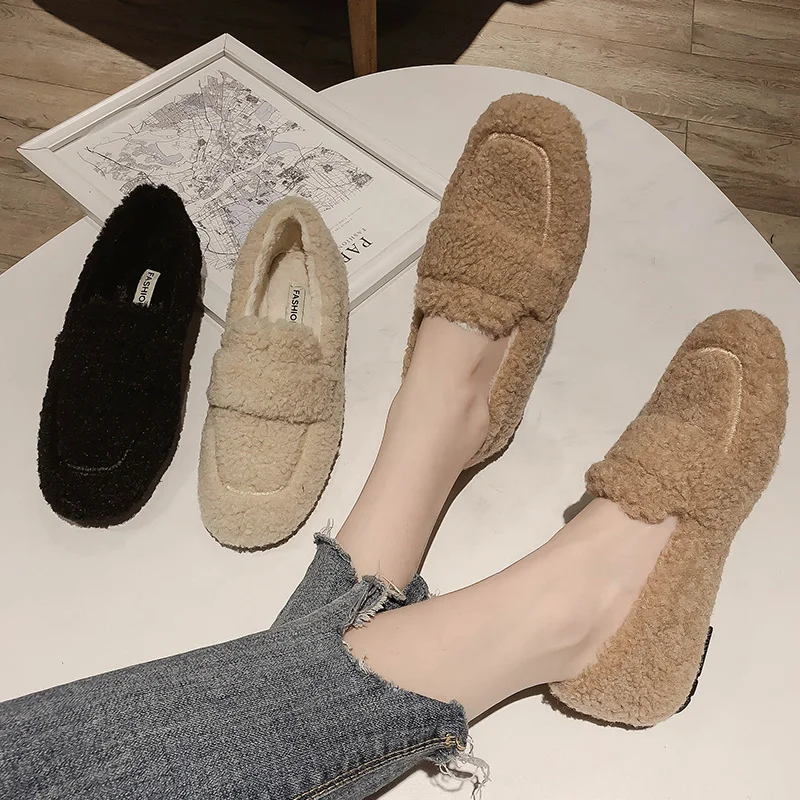 Loafers Fur Shoes Woman 2021 Shallow Mouth Casual Female Sneakers Flats Square Toe Slip-on Autumn New Moccasin Dress Winter Slip
Loafers Fur Shoes Woman 2021 Shallow Mouth Casual Female Sneakers Flats Square Toe Slip-on Autumn New Moccasin Dress Winter Slip