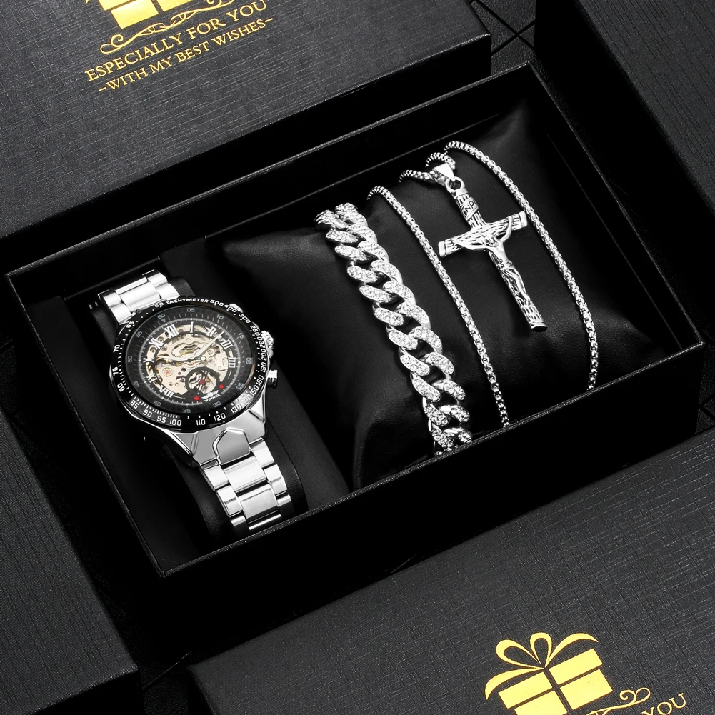 Часы наручные Winner Мужские механические модные водонепроницаемые брендовые