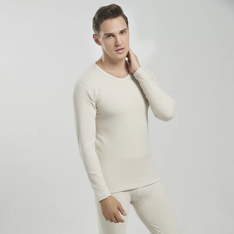 Leizhen new cotton thickened thermal underwear set for men and women couples solid round collar pajamas
Leizhen new cotton thickened thermal underwear set for men and women couples solid round collar pajamas