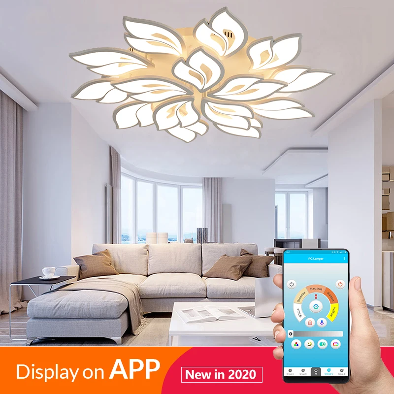 Modern LED chandelier with APP remote control function, living room, bedroom, home, chandelier, ceiling acrylic light, free ship
Modern LED chandelier with APP remote control function, living room, bedroom, home, chandelier, ceiling acrylic light, free ship