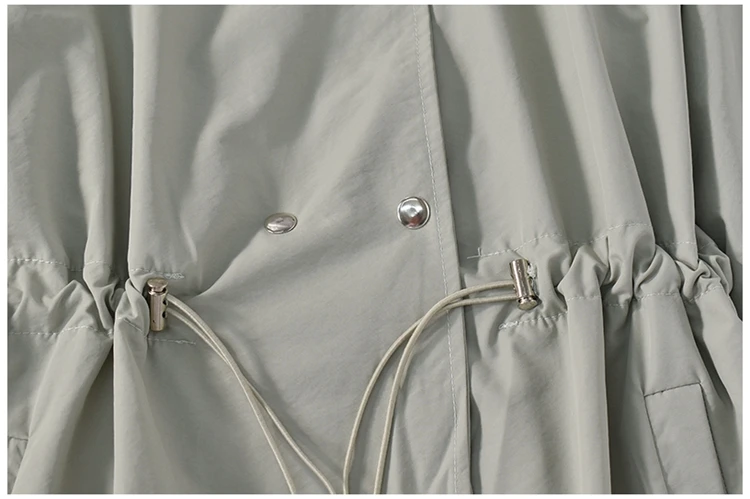 Fashion Trench Coats Female Autumn Windbreaker Drawstring Casual Loose Elegant Office Solid Jacket 2020 Trench Coat for Women 
Fashion Trench Coats Female Autumn Windbreaker Drawstring Casual Loose Elegant Office Solid Jacket 2020 Trench Coat for Women