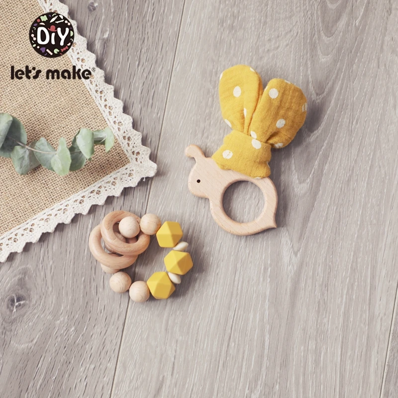 Let'S Make 5 Sets Wave Point Wooden Tooth Silica Gel DIY Baby Toy Handmade Beech Wood Beaded Bracelet Set Toy Beech Wood
Let'S Make 5 Sets Wave Point Wooden Tooth Silica Gel DIY Baby Toy Handmade Beech Wood Beaded Bracelet Set Toy Beech Wood