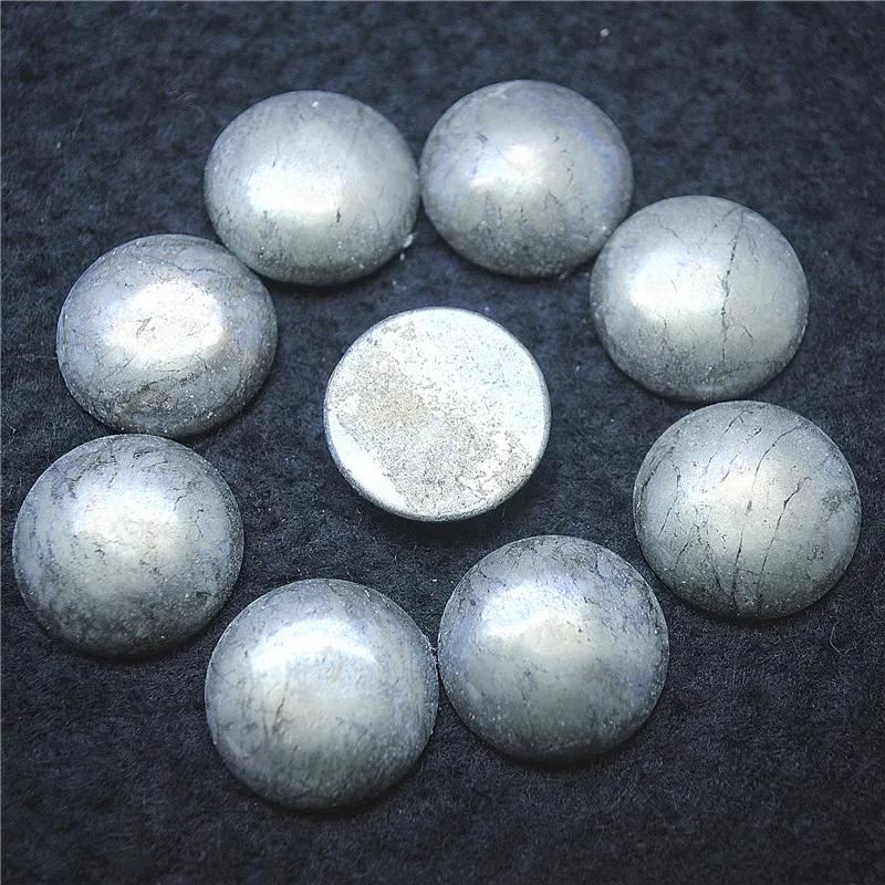 5PCS Nature Pyrite Stone Cabochons Round Shape 14MM16MM 20MM Loose Beads Cabs DIY Jewelry Accessories Craft Items Unique
5PCS Nature Pyrite Stone Cabochons Round Shape 14MM16MM 20MM Loose Beads Cabs DIY Jewelry Accessories Craft Items Unique
