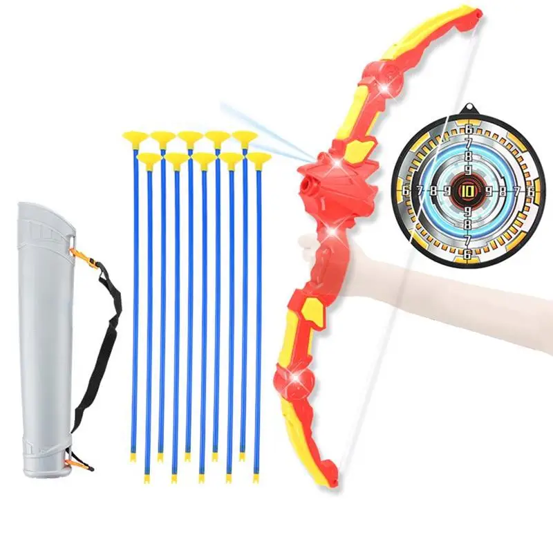 Bow and Arrow Set Archery Toy Set with Dinosaur Sound LED Flash Light for Kids Hunting Role Play Toy Practice Outdoor Sport Toys
Bow and Arrow Set Archery Toy Set with Dinosaur Sound LED Flash Light for Kids Hunting Role Play Toy Practice Outdoor Sport Toys