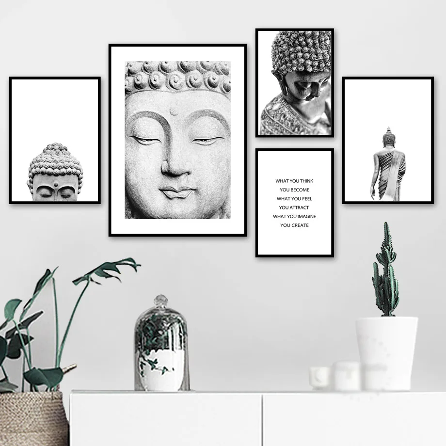 Sakyamuni Buddha Statue Qoutes Wall Art Canvas Painting Black White Nordic Posters And Prints Wall Pictures For Living Room
Sakyamuni Buddha Statue Qoutes Wall Art Canvas Painting Black White Nordic Posters And Prints Wall Pictures For Living Room