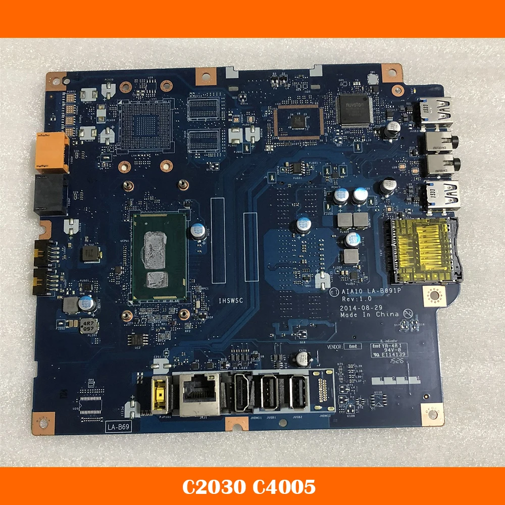 Десктопная материнская плата для Lenovo C2030 C4005 LA-B691P IHSWSC материнская плата полностью протестирована
Десктопная материнская плата для Lenovo C2030 C4005 LA-B691P IHSWSC материнская плата полностью протестирована