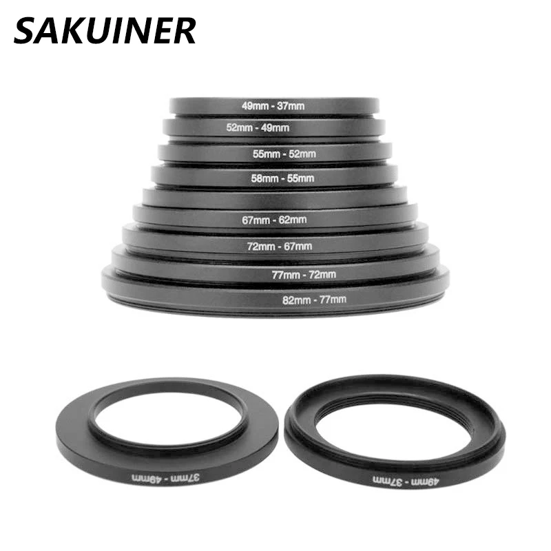 9 10 PCS Photography Step-Up Camera Rings Lens Adapter Filter Ring Set 37 49 52 55 58 62 67 72 77 82mm Step-Down for Nikon Canon
9 10 PCS Photography Step-Up Camera Rings Lens Adapter Filter Ring Set 37 49 52 55 58 62 67 72 77 82mm Step-Down for Nikon Canon