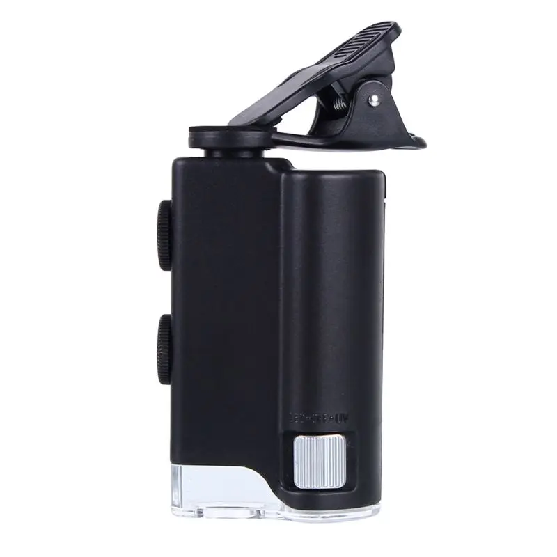 100X Portable Magnifying Glass Universal Mobile Phone Mini Clip LED Microscope
100X Portable Magnifying Glass Universal Mobile Phone Mini Clip LED Microscope