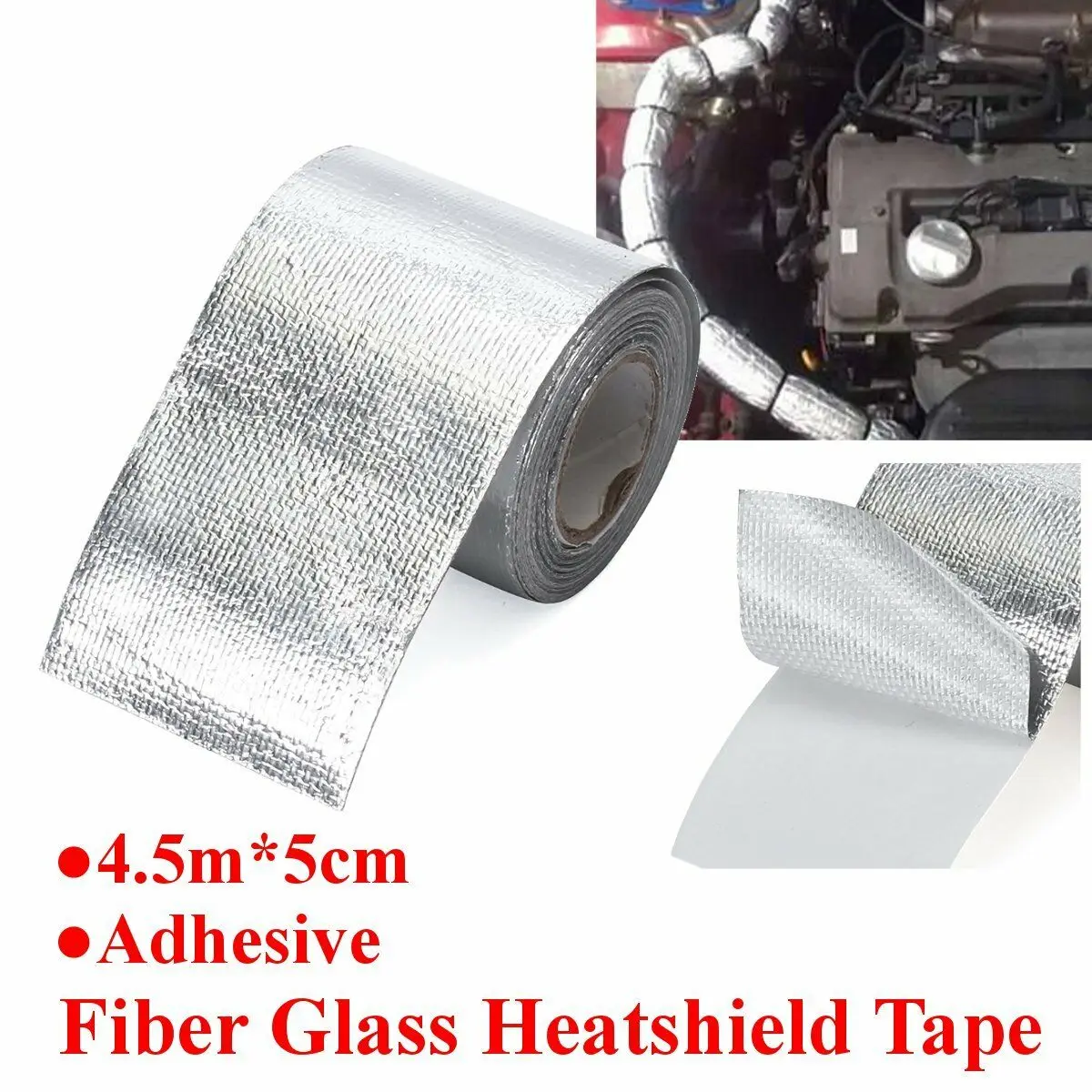 Heat Shield Tape Heat Shield Wrap Excellent Sealing Performance Heatshield Tape Car Tuning Outdoor Fiberglass 450cm Fireproof
Heat Shield Tape Heat Shield Wrap Excellent Sealing Performance Heatshield Tape Car Tuning Outdoor Fiberglass 450cm Fireproof