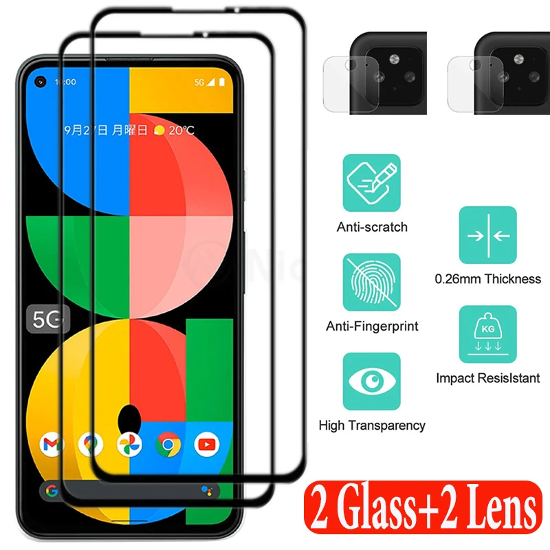 4in1 Full Cover Screen Protector Protective Film for Google Pixel 5A 5G 6.34" 2.5D Premium Tempered Glass for Google Pixel 5A 5G
4in1 Full Cover Screen Protector Protective Film for Google Pixel 5A 5G 6.34" 2.5D Premium Tempered Glass for Google Pixel 5A 5G