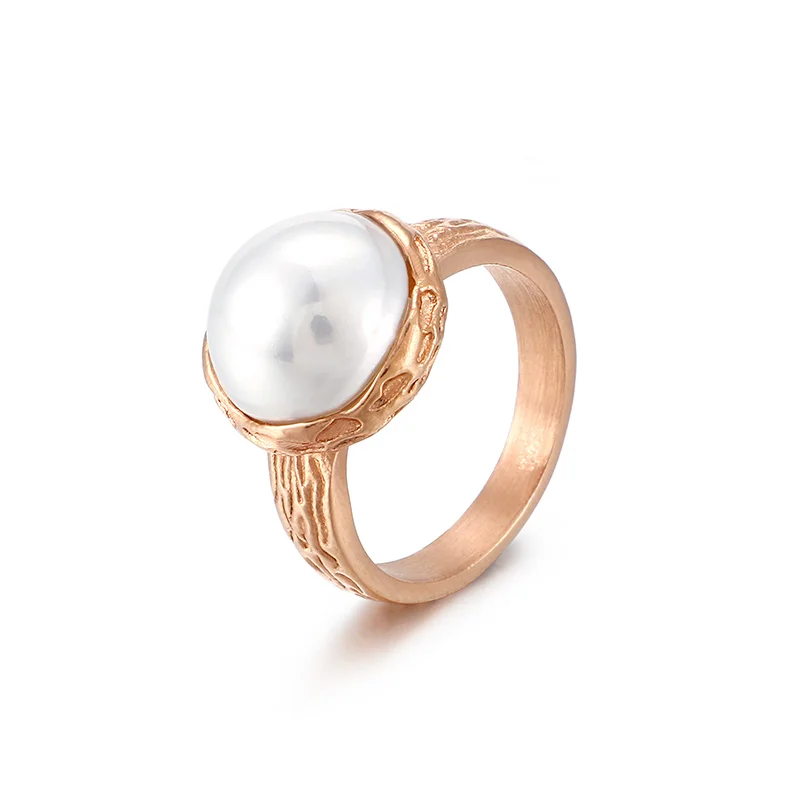 Fashion Tri-Color Stainless Steel Rings For Women Bague Shell Imitation Pearl Finger Rings Anillos Mujer Femme Jewelry 
Fashion Tri-Color Stainless Steel Rings For Women Bague Shell Imitation Pearl Finger Rings Anillos Mujer Femme Jewelry