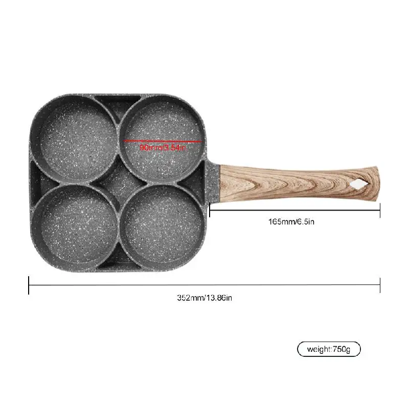Four Hole Frying Pot Pan Thickened Omelet Pan Non Stick Egg Pancake Steak Pan Cooking Egg Ham Pans Breakfast Maker Cookware
Four Hole Frying Pot Pan Thickened Omelet Pan Non Stick Egg Pancake Steak Pan Cooking Egg Ham Pans Breakfast Maker Cookware