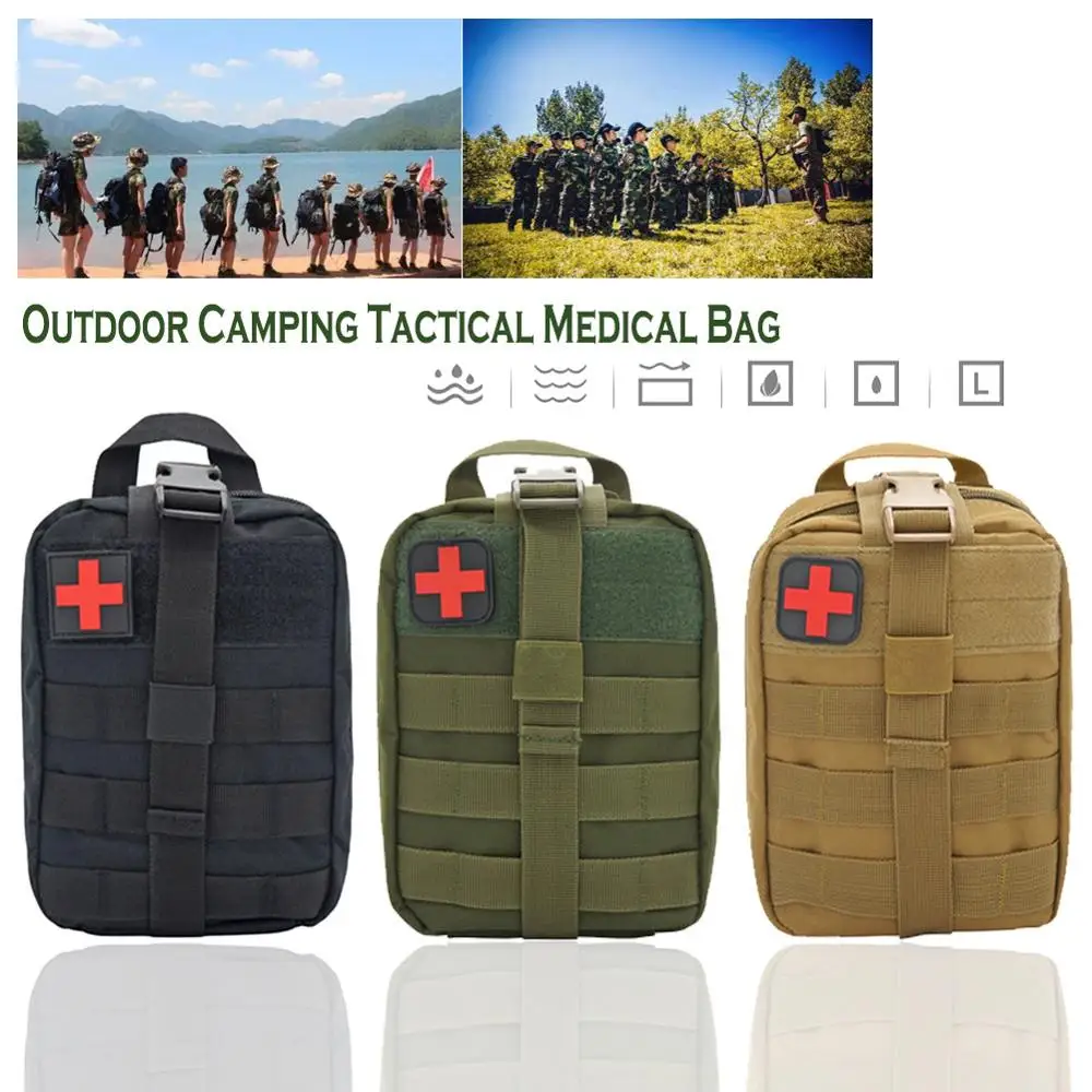 Portable Outdoor Waterproof First Aid Kits Travel Oxford Cloth Tactical Waist Pack Camping Climbing Bag Black Emergency Case
Portable Outdoor Waterproof First Aid Kits Travel Oxford Cloth Tactical Waist Pack Camping Climbing Bag Black Emergency Case
