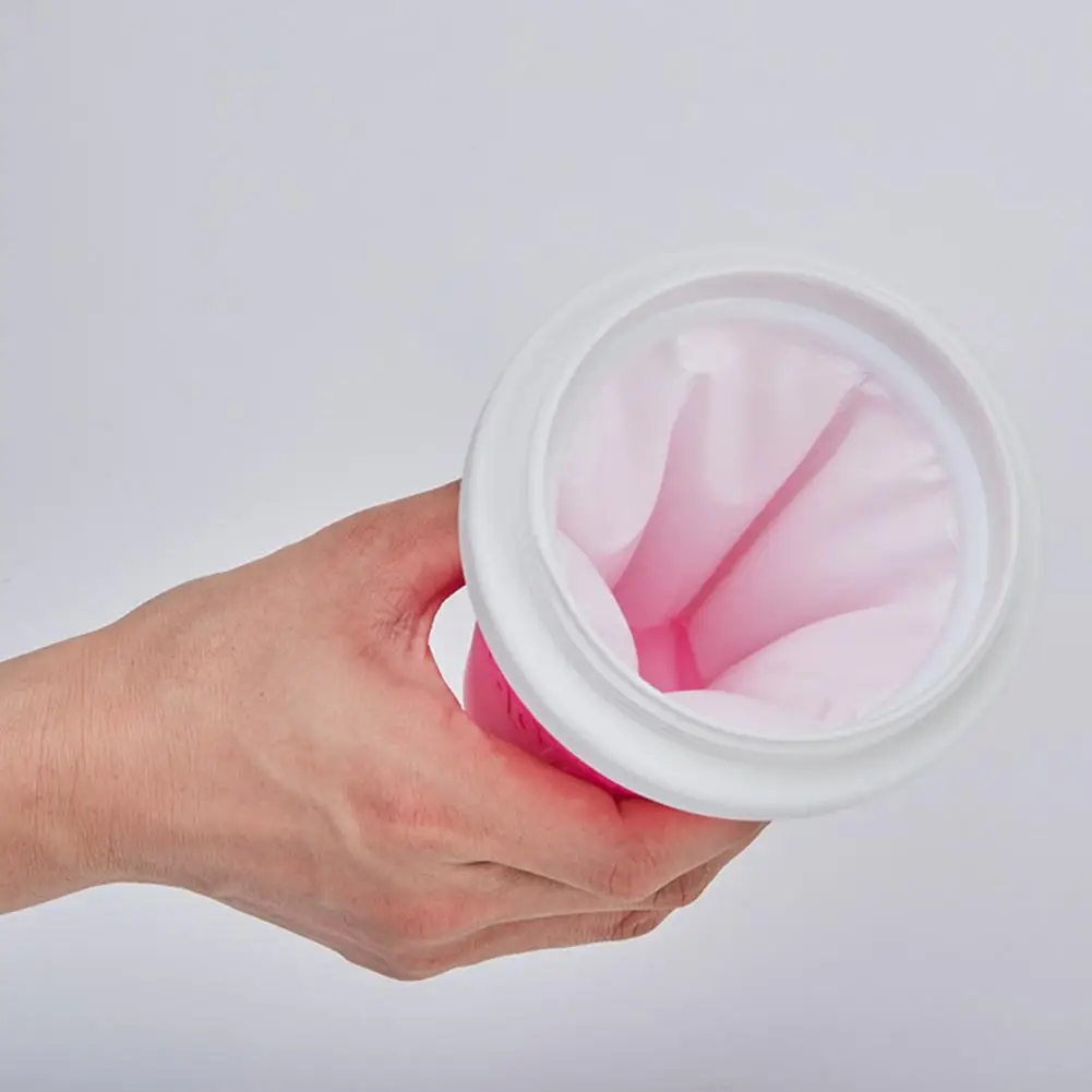 Quick-frozen Smoothies Cup Eco-friendly Double Layer Silicone Slushy Ice Cream Maker Milkshake Bottle for Home Quick Cooling Cup
Quick-frozen Smoothies Cup Eco-friendly Double Layer Silicone Slushy Ice Cream Maker Milkshake Bottle for Home Quick Cooling Cup