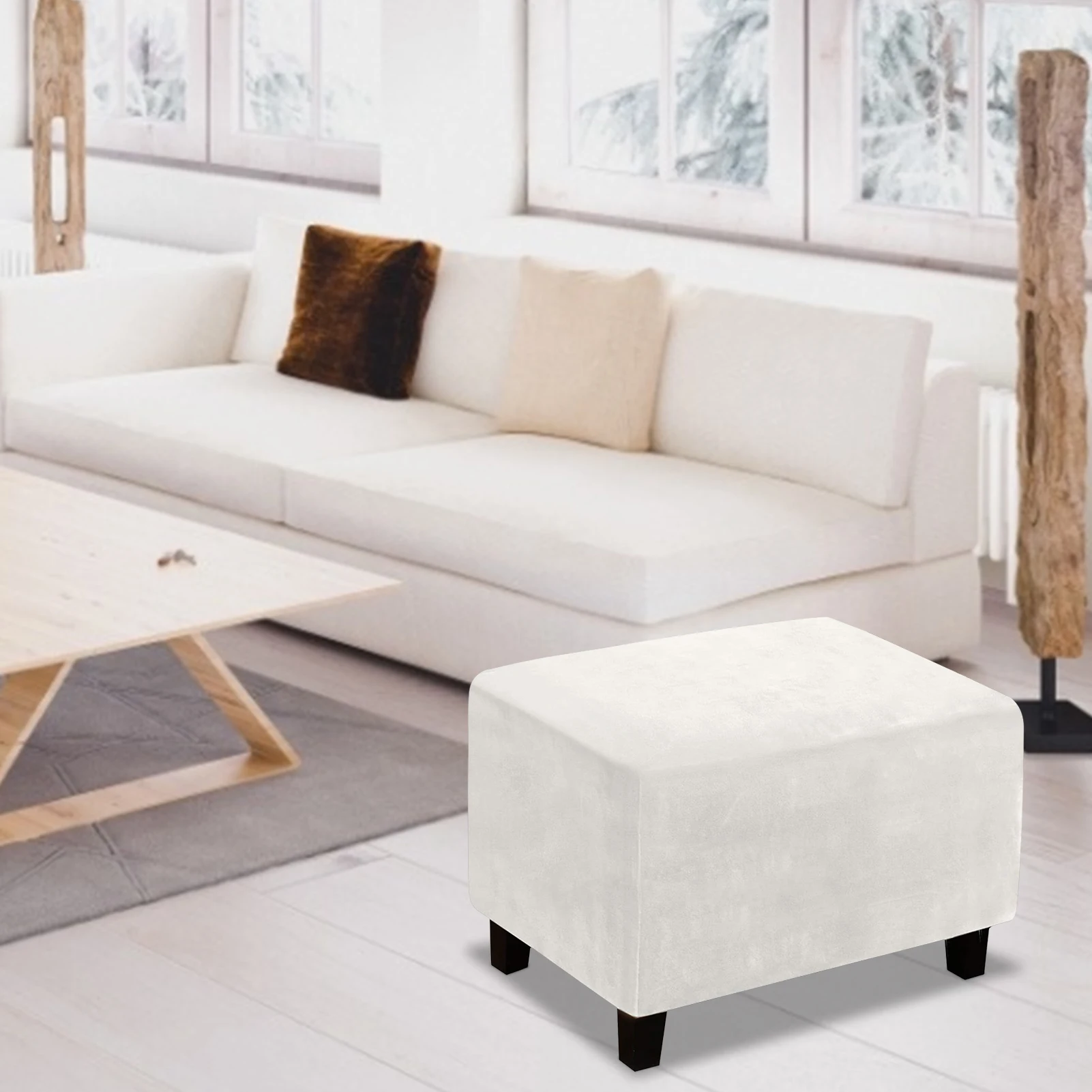 Stretch Ottoman Cover Ottoman Slipcovers For Living Room Household Foot Low Stool Covers Has Elasticity Easy To Clean
Stretch Ottoman Cover Ottoman Slipcovers For Living Room Household Foot Low Stool Covers Has Elasticity Easy To Clean