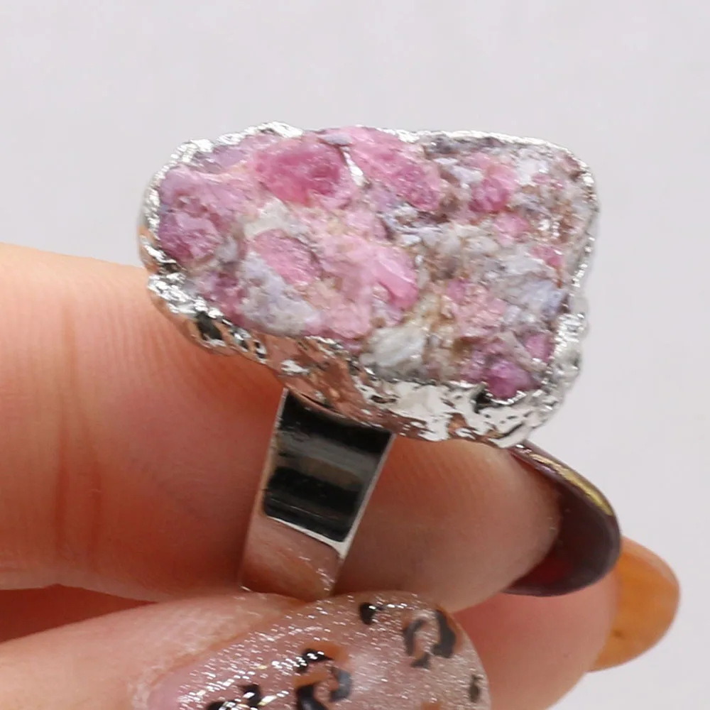Natural Semi-precious Ring Rhodochrosite Open Ring Adjustable Zinc Alloy for Making Jewelry Rings Gift for Women
Natural Semi-precious Ring Rhodochrosite Open Ring Adjustable Zinc Alloy for Making Jewelry Rings Gift for Women
