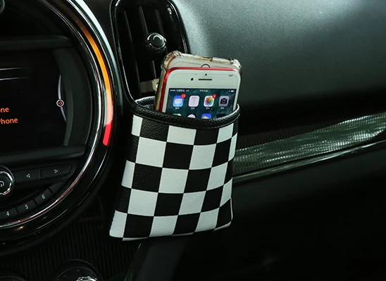 checker Union Jack Leather car Air Outlet Pouch Box Bag Organizer Cell Phone Pocket Storage Holder For MIN Cooper Countryman jcw
checker Union Jack Leather car Air Outlet Pouch Box Bag Organizer Cell Phone Pocket Storage Holder For MIN Cooper Countryman jcw