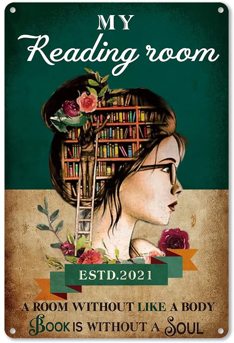 Funny My Reading Room Metal Tin Sign Wall Decor - Vintage Reading Tin Sign For Hom Ecor Gifts 8x12 Inch
Funny My Reading Room Metal Tin Sign Wall Decor - Vintage Reading Tin Sign For Hom Ecor Gifts 8x12 Inch