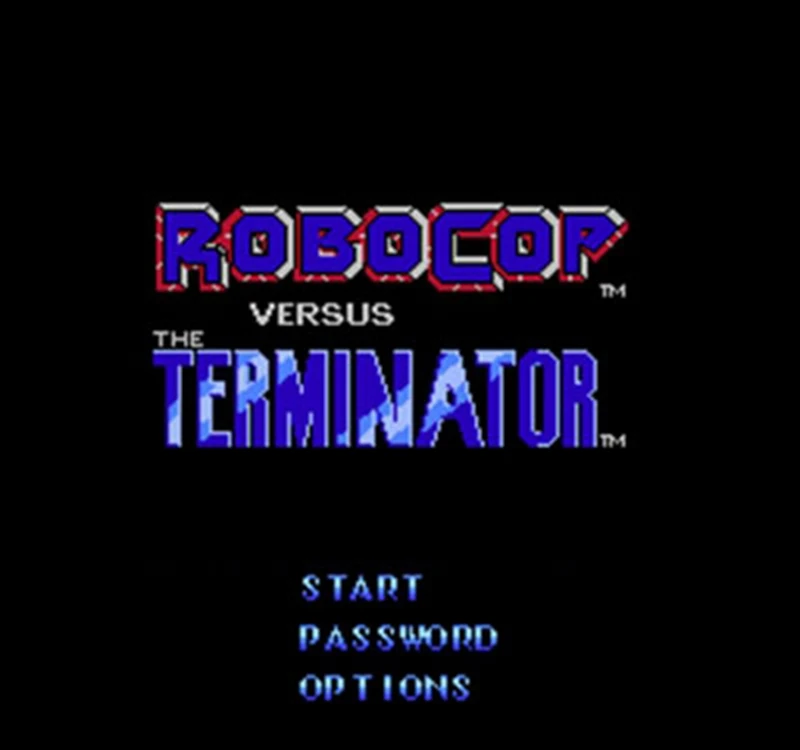 Лидер продаж игровой картридж Robocop против терминатора 60 контактов английская