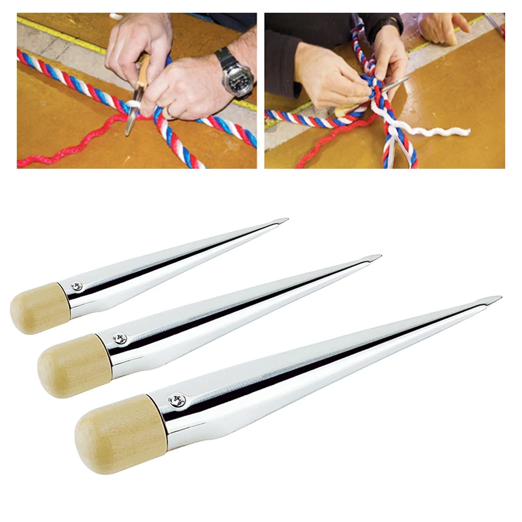 Stainless Steel Splicing Spike FID with Wood Handle, for Marine Rope Line Wire
Stainless Steel Splicing Spike FID with Wood Handle, for Marine Rope Line Wire