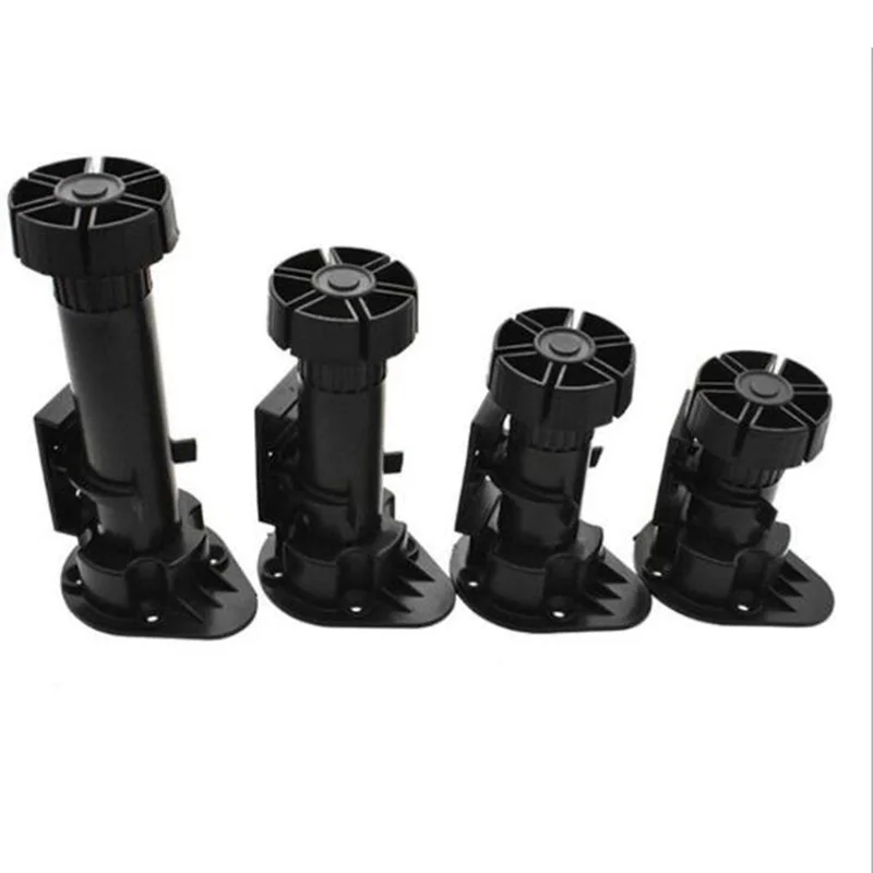 Cabinet Table Sofa Height Adjustable Foot Leg Raising Leveler 4Pcs/set PP Plinth