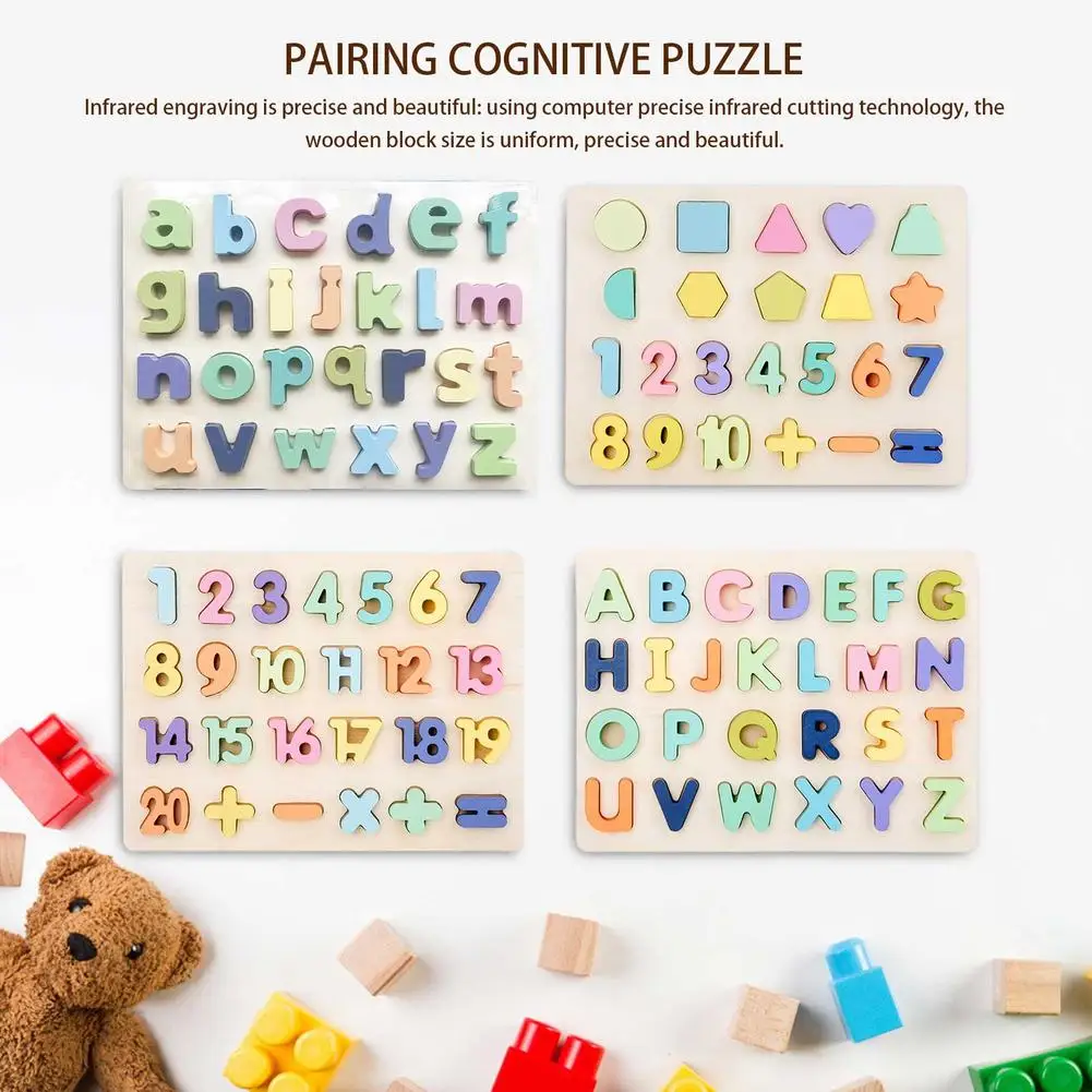 Kids Cognitive Jigsaw Board 3D Wooden Puzzle Toys Colorful Number Letter Geometry Shape Preschool Educational Montessori Toy
Kids Cognitive Jigsaw Board 3D Wooden Puzzle Toys Colorful Number Letter Geometry Shape Preschool Educational Montessori Toy