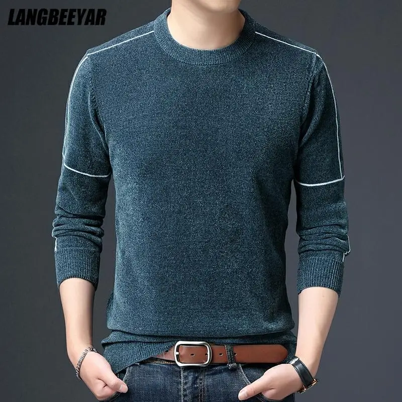 Chenille Warm Top Quality New Fashion Brand Crew Neck Pullover Mens Knitted Sweater Autum Winter Casual Jumper Mans Clothes
Chenille Warm Top Quality New Fashion Brand Crew Neck Pullover Mens Knitted Sweater Autum Winter Casual Jumper Mans Clothes