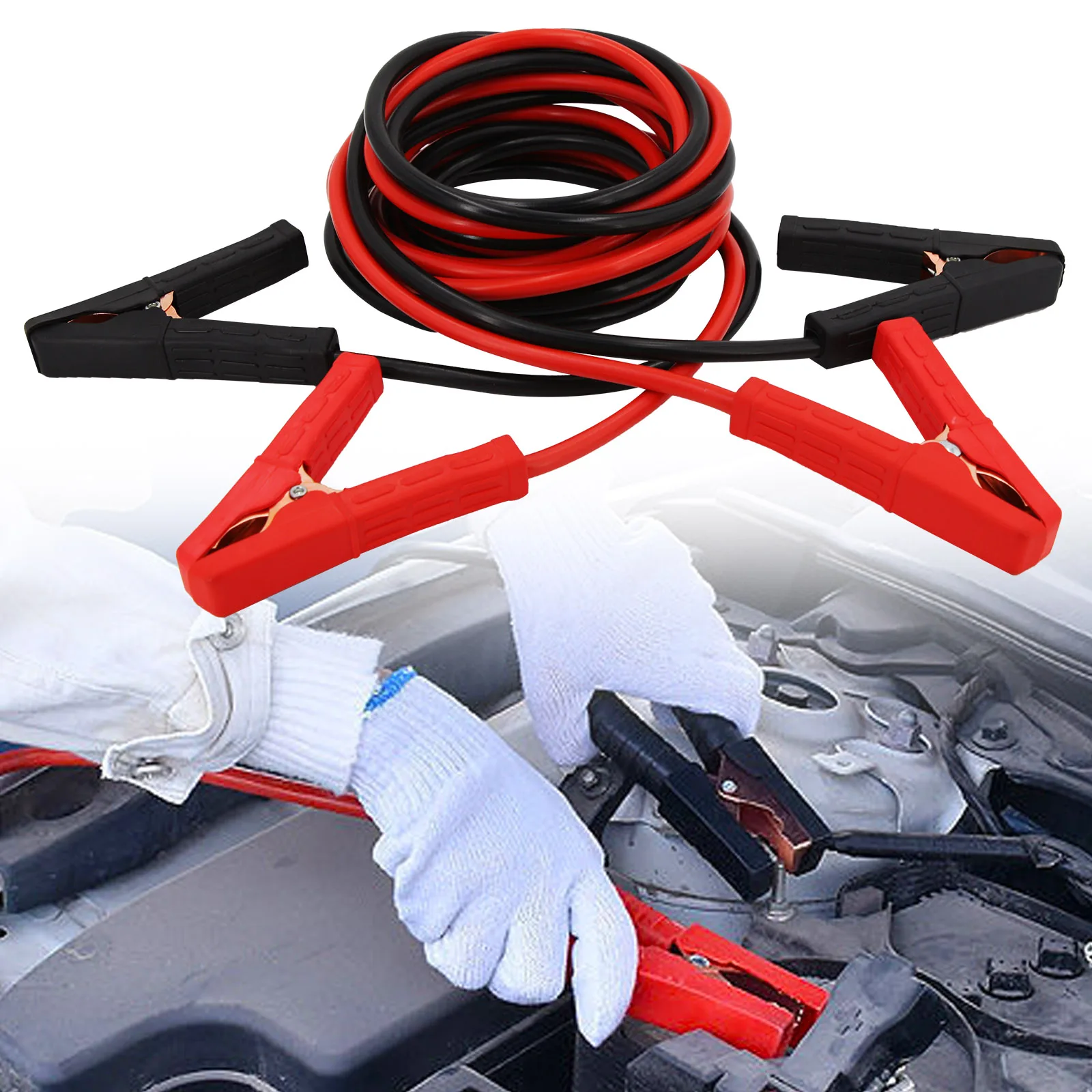 4M Car Battery Jump Lead Booster Cables Heavy Duty Jumper Cable For Van Truck SUV Emergency Power Start Auto Starter Wire
4M Car Battery Jump Lead Booster Cables Heavy Duty Jumper Cable For Van Truck SUV Emergency Power Start Auto Starter Wire