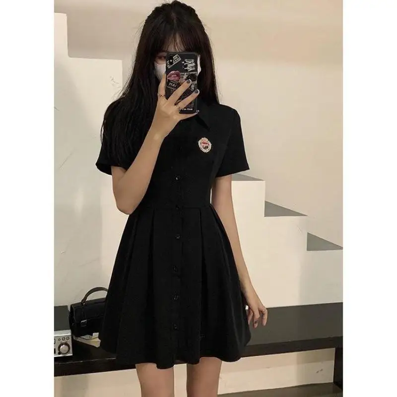 2021 Summer New Ladies Black Suit Dress Waist Pleated A-line Skirt Hot Girl Show Waist Pure Desire College Style Fashion
2021 Summer New Ladies Black Suit Dress Waist Pleated A-line Skirt Hot Girl Show Waist Pure Desire College Style Fashion