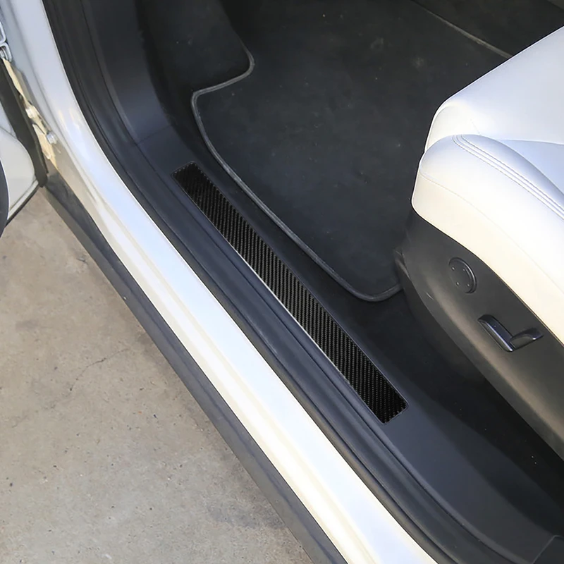 Carbon Fiber Door Sill Threshold Decorative Strip Cover Sticker For Tesla Model X Interior Accessories 4Pcs
Carbon Fiber Door Sill Threshold Decorative Strip Cover Sticker For Tesla Model X Interior Accessories 4Pcs