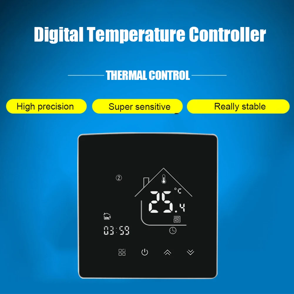 Tuya WiFi Smart Thermostat Programmable Intelligent LCD Touch Screen Digital Temperature Remote Controller +Sensor for Home Room
Tuya WiFi Smart Thermostat Programmable Intelligent LCD Touch Screen Digital Temperature Remote Controller +Sensor for Home Room
