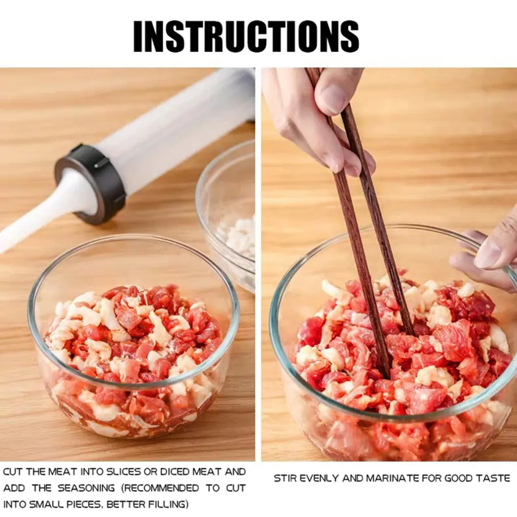 Homemade Sausage Stuffer Sausage Filling Machine Sausage Syringe Meat Sausage Maker High Quality Manual Sausage Gadget
Homemade Sausage Stuffer Sausage Filling Machine Sausage Syringe Meat Sausage Maker High Quality Manual Sausage Gadget